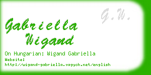 gabriella wigand business card